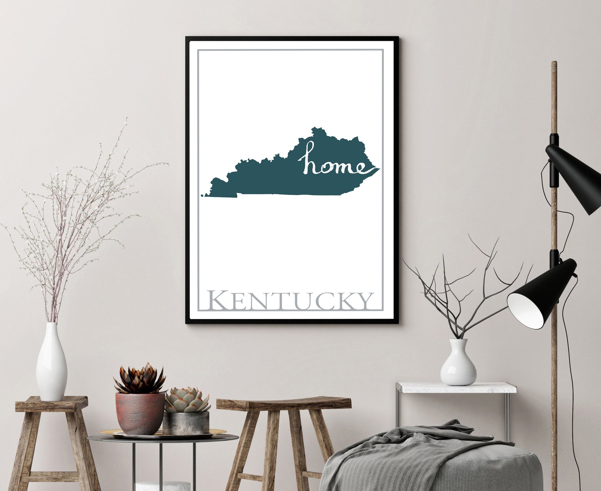 Kentucky Map Wall Art, Kentucky Modern Map Poster Print, Home Wall Decor, City Map, Kentucky City Poster Print, Kentucky State Poster, Gifts