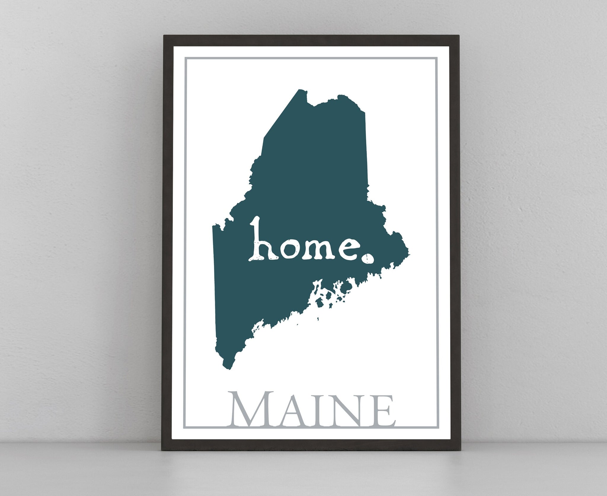 Maine poster, office wall art, Maine poster print, state posters, Maine state poster art, Home wall decoration, Minimalist art, Map prints