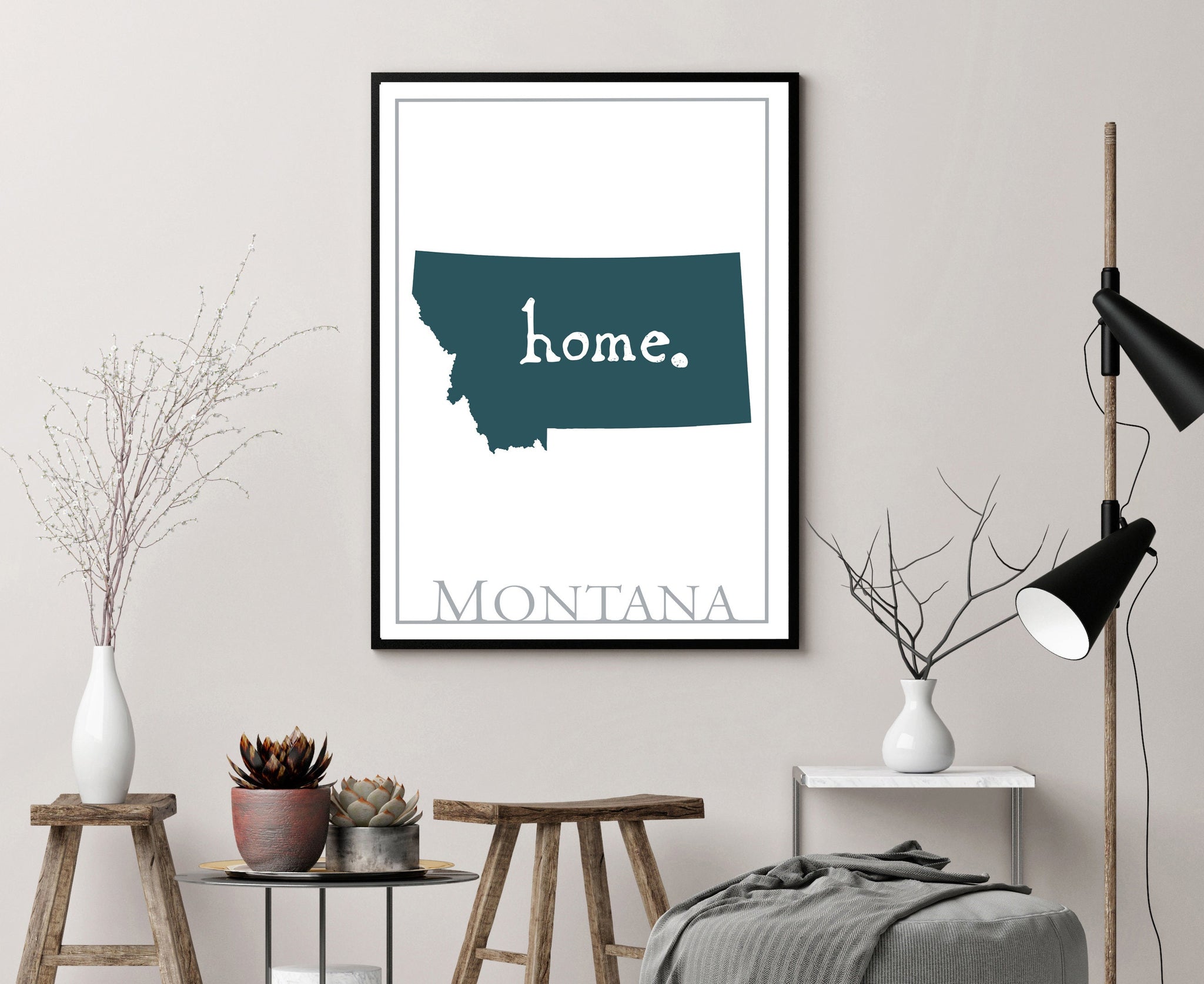 Montana Map Wall Art, Montana Modern Map Print, City map wall decor, Montana City Poster Print, Montana State Poster, Home wall decor,Poster