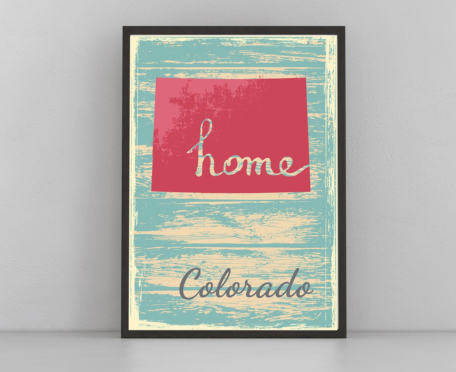 Retro Style Travel Poster, Colorado Vintage State Poster Prints, Home Wall Art, Office Wall  Decor, Poster Prints, Colorado State Map Poster