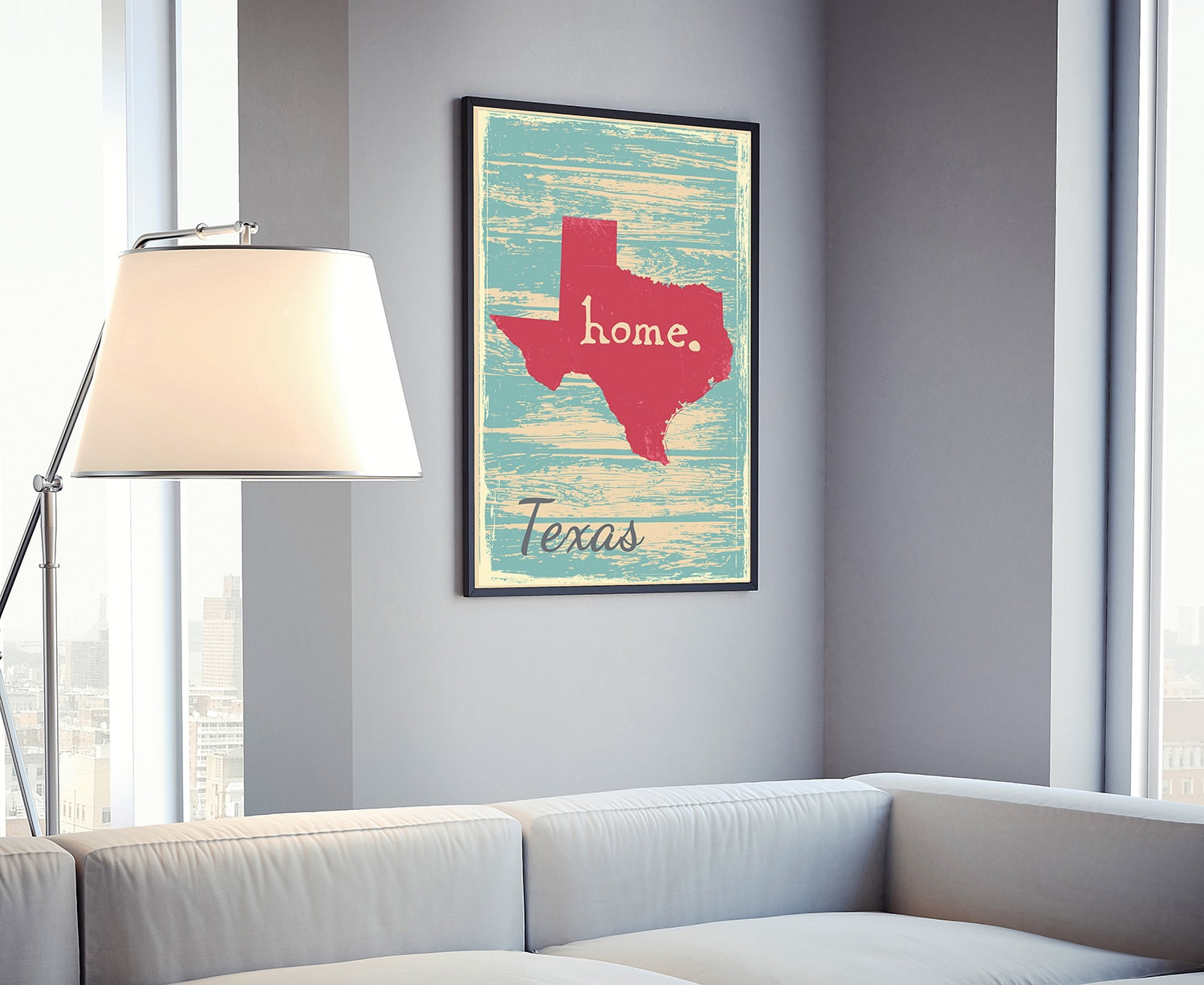 Retro Style Travel Poster, Texas Vintage State Map Poster Printing, Home Wall Art, Office Wall  Decor, Poster Printing, Texas State Poster