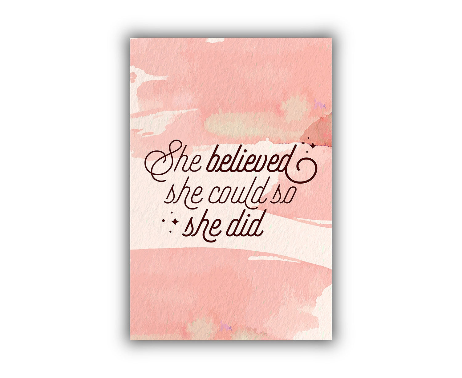 She believed she could so she.., Poster print, Home wall decor, Quote print, Motivational quote print, Office wall decor, Entrepreneur Print
