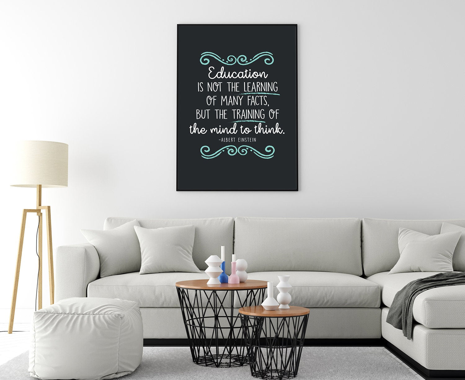 Education is not the.., Quotes Poster Print
