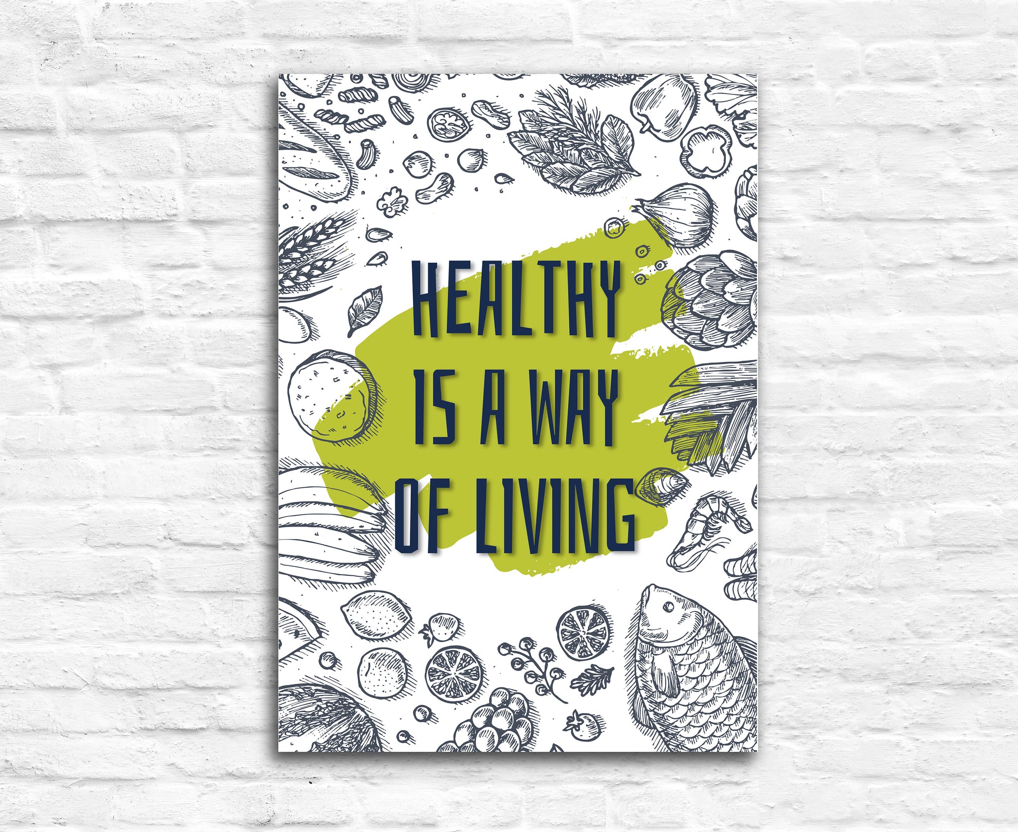 Healthy is a way of.., Gym Poster, Gym quote, Home gym, Home gym decor, Home gym poster, Inspired poster, Fitness decor,Motivational quote