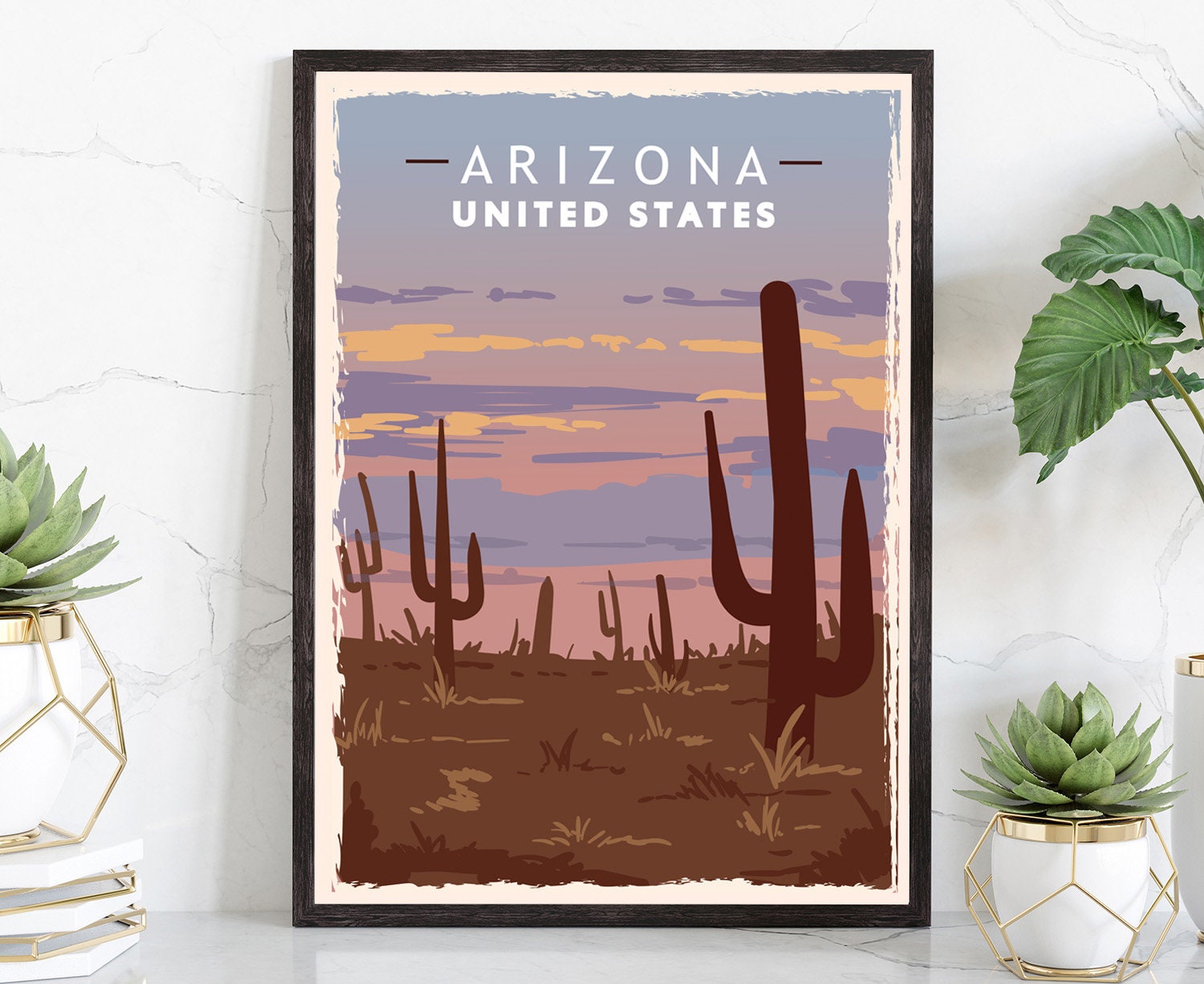 Arizona, Retro Travel Poster