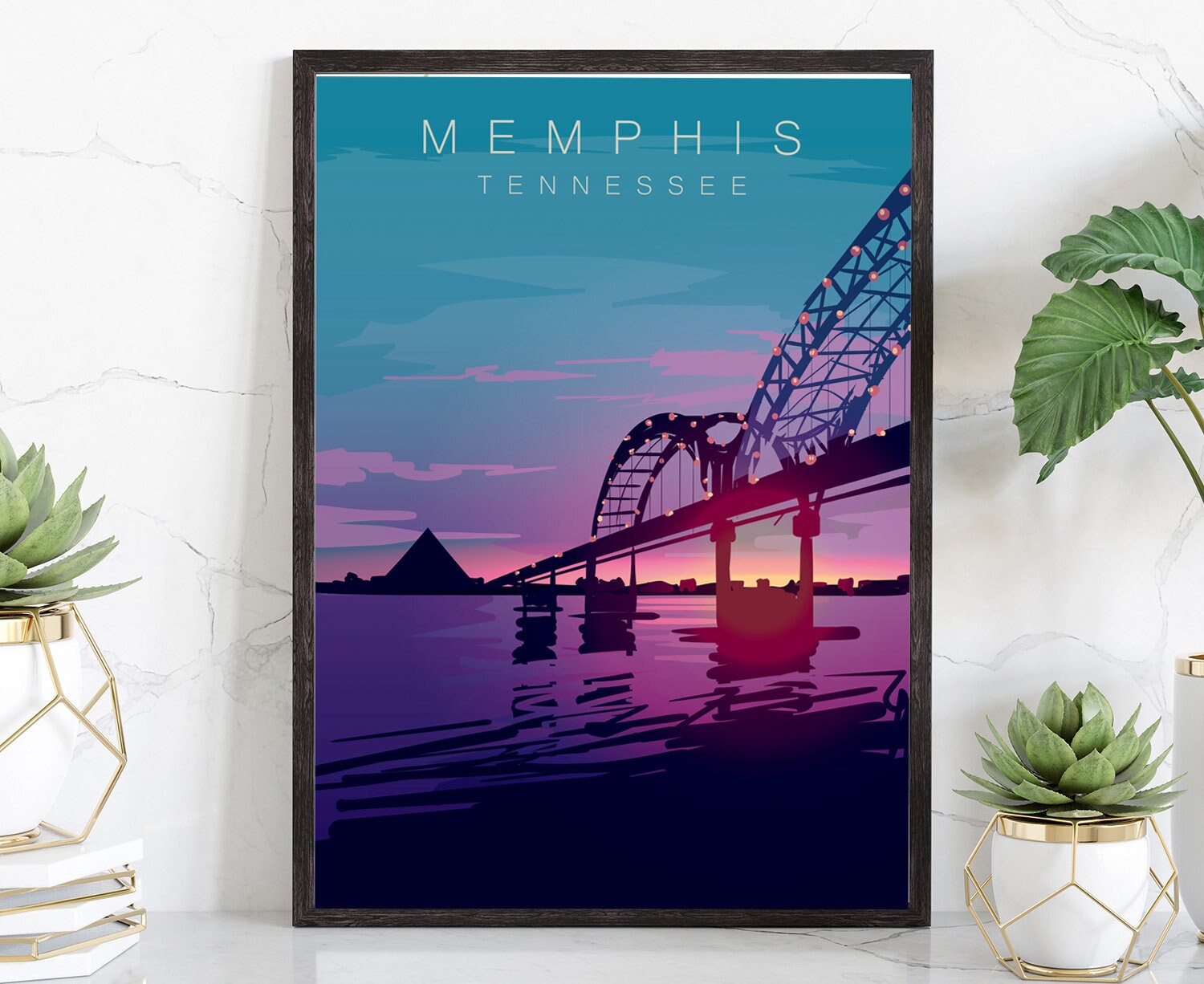 Retro Style Travel Poster, Tennessee Vintage Rustic Poster Print, Home Wall Art, Office Wall Decor, Posters, Tennessee, State Map Poster