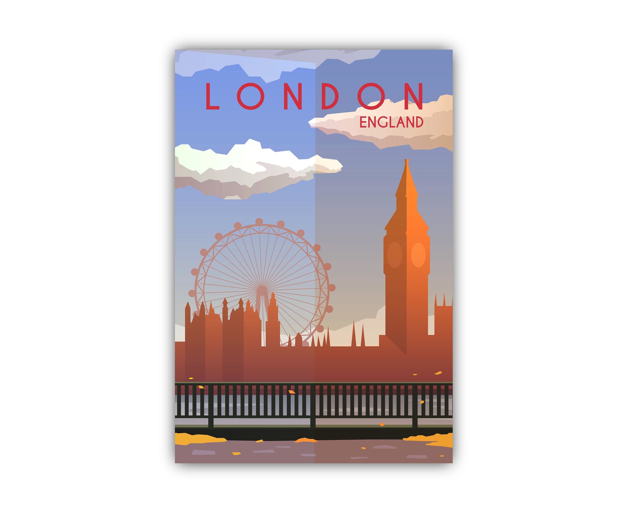 Retro Style Travel Poster, London Vintage Rustic Poster Print, Home Wall Art, Office Wall Decors, Country Posters, England, City Map Poster