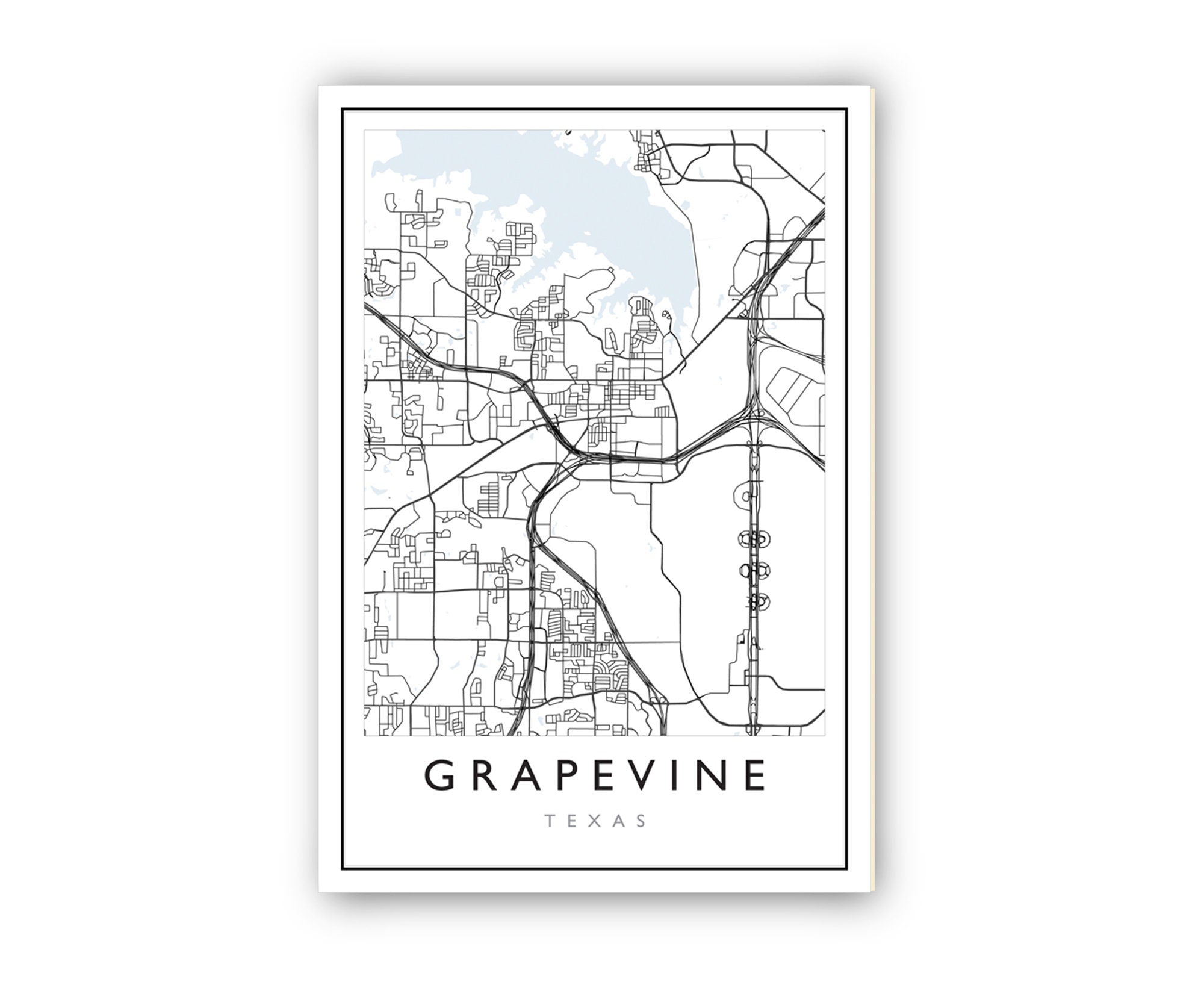 Grapevine Texas City Map