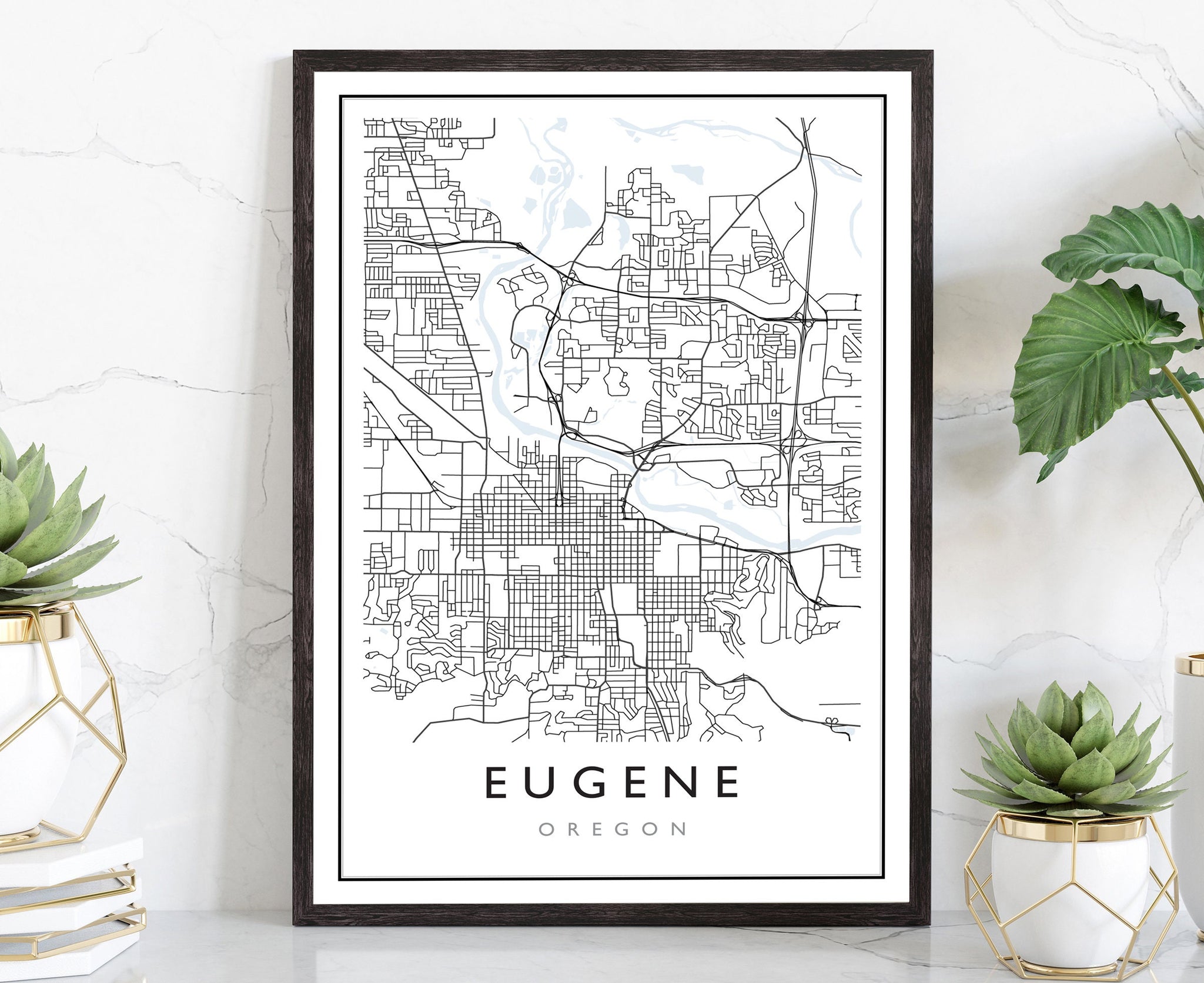 Eugene Oregon City Map