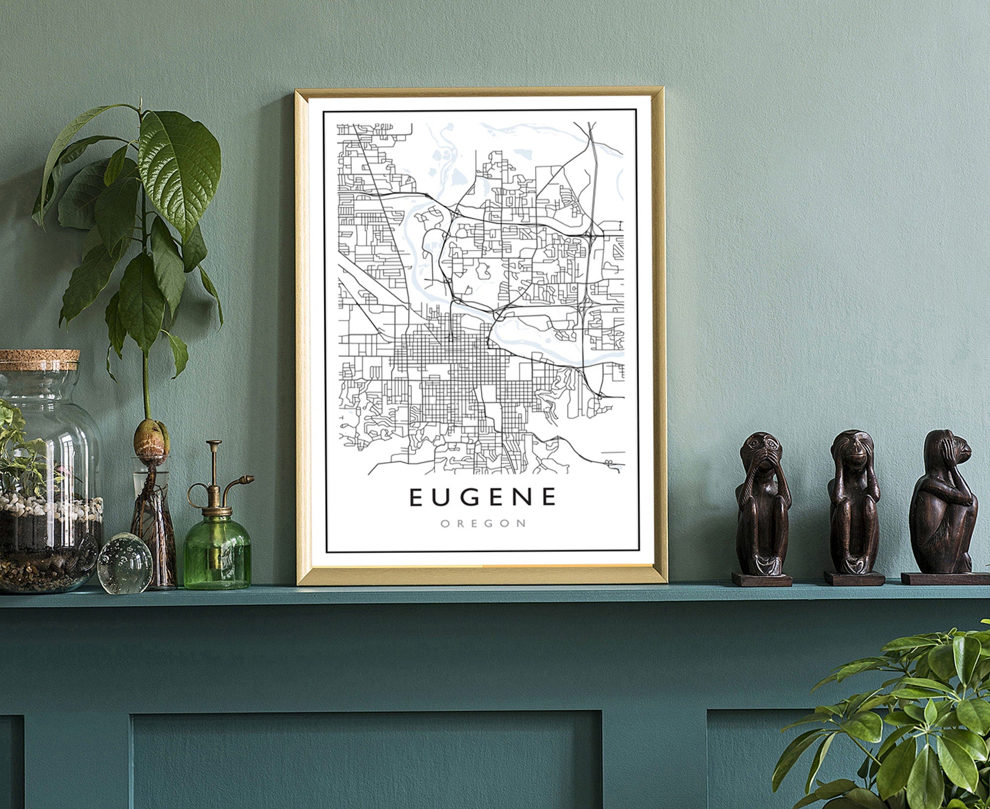 Eugene Oregon City Map