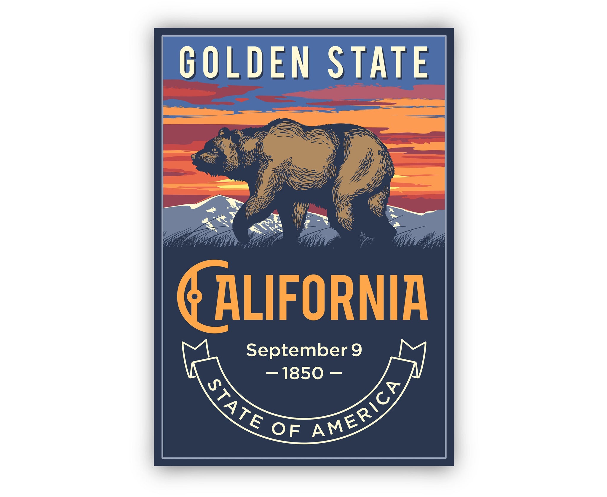 California State Emblem Poster
