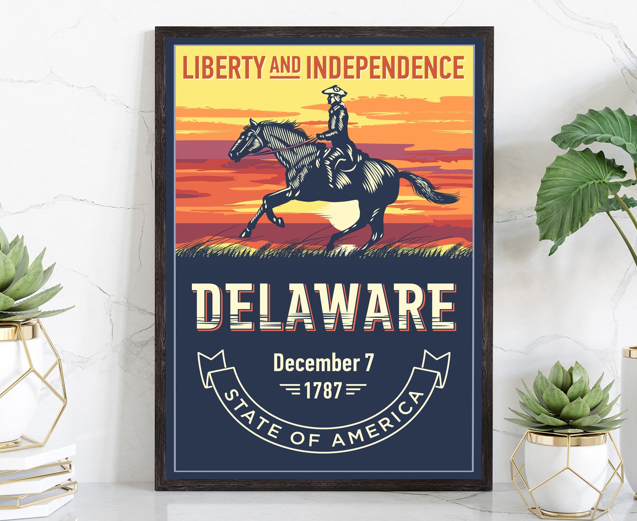 Delaware State Emblem Poster