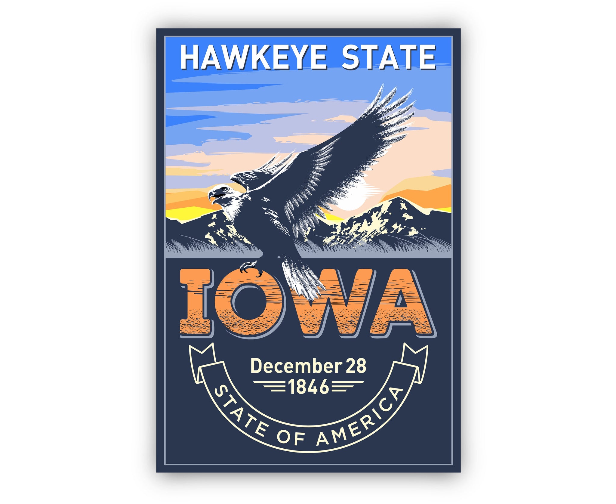 Iowa State Emblem Poster