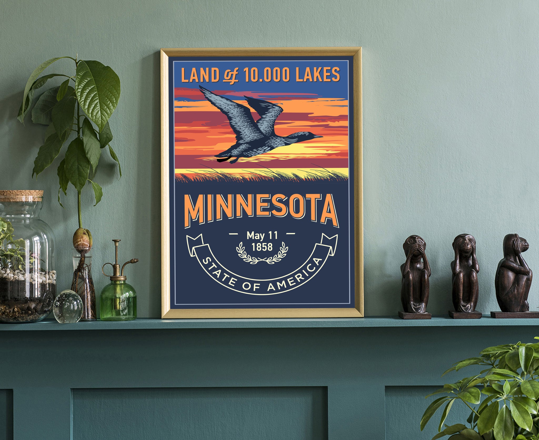 Minnesota State Emblem Poster