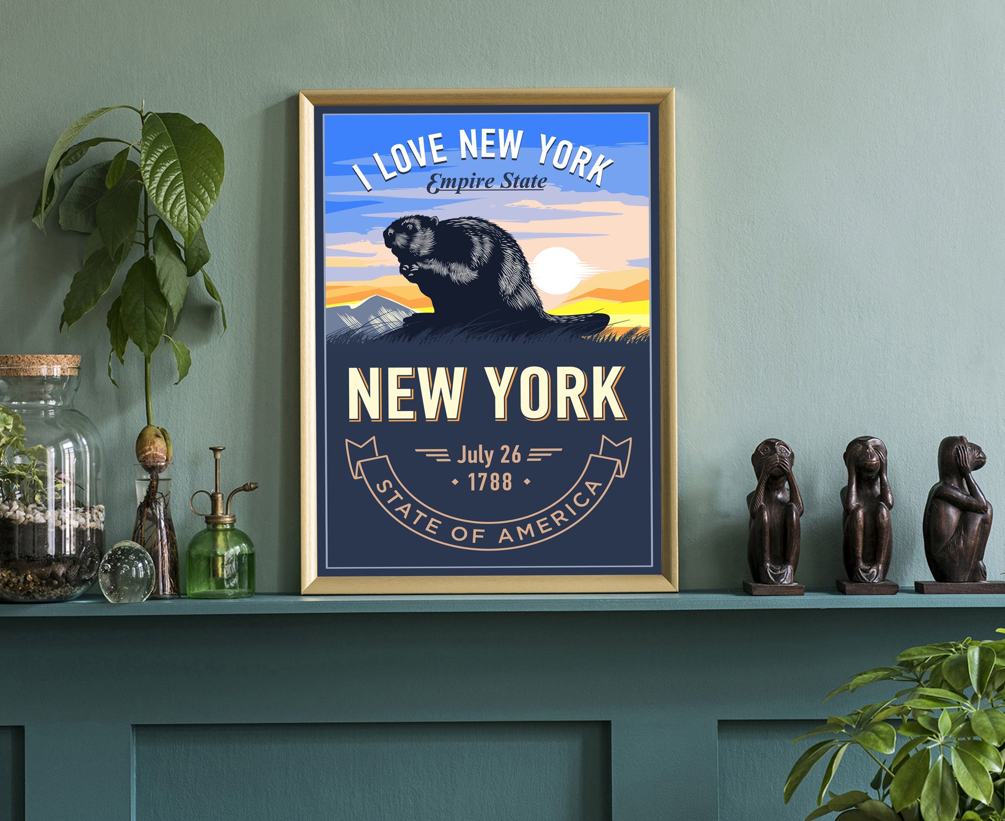 New York State Emblem Poster
