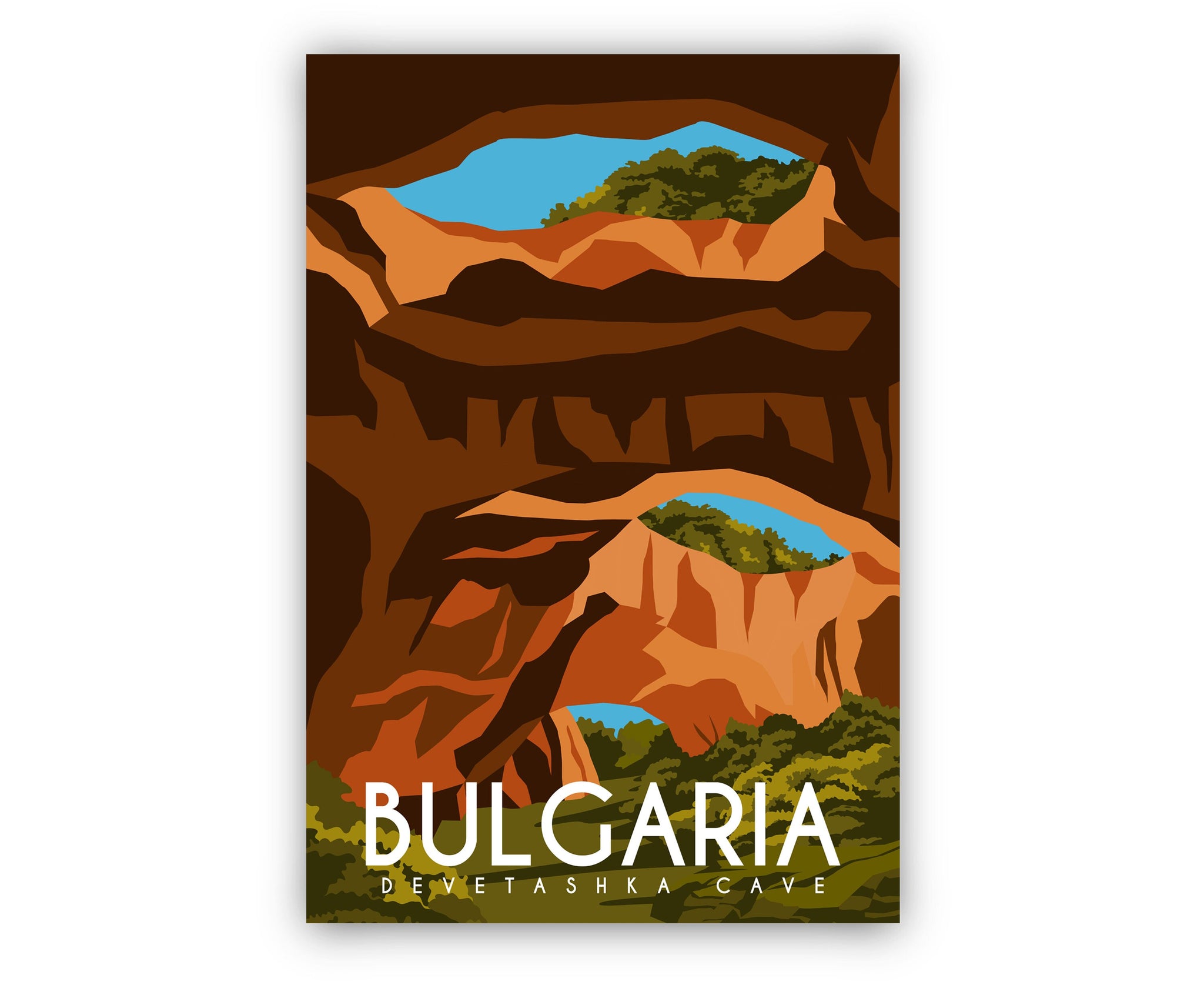 BULGARIA retro style travel poster, Rustic poster print, Home wall art, Office wall decorations, Bulgaria vintage map poster work art print