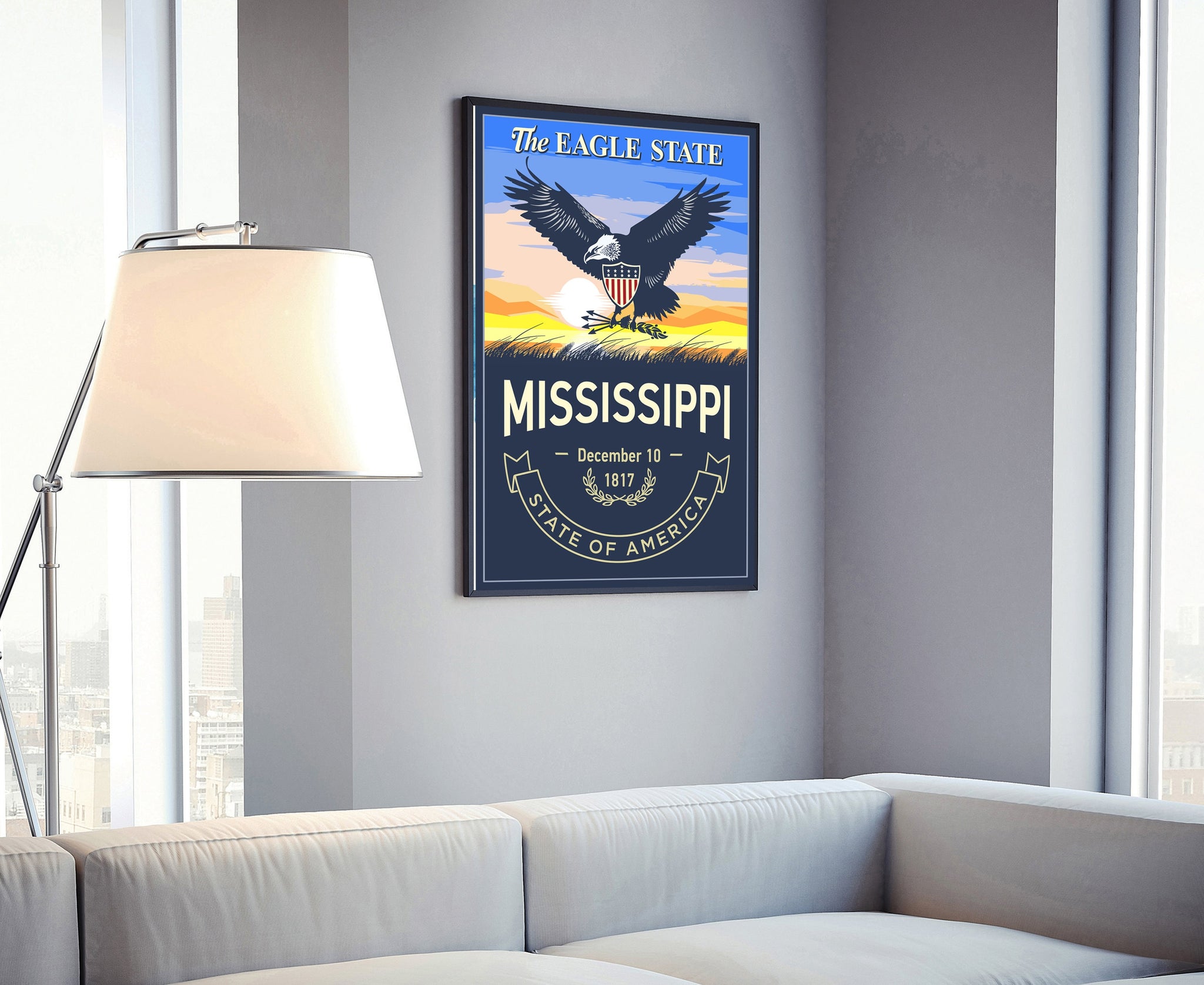 Mississippi State Emblem Poster