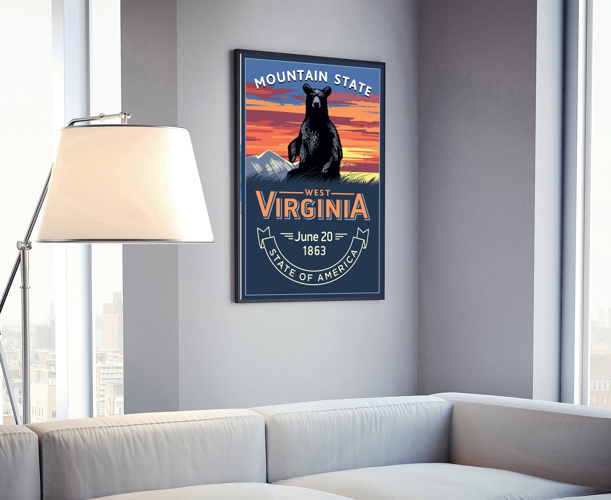 West Virginia State Emblem Poster