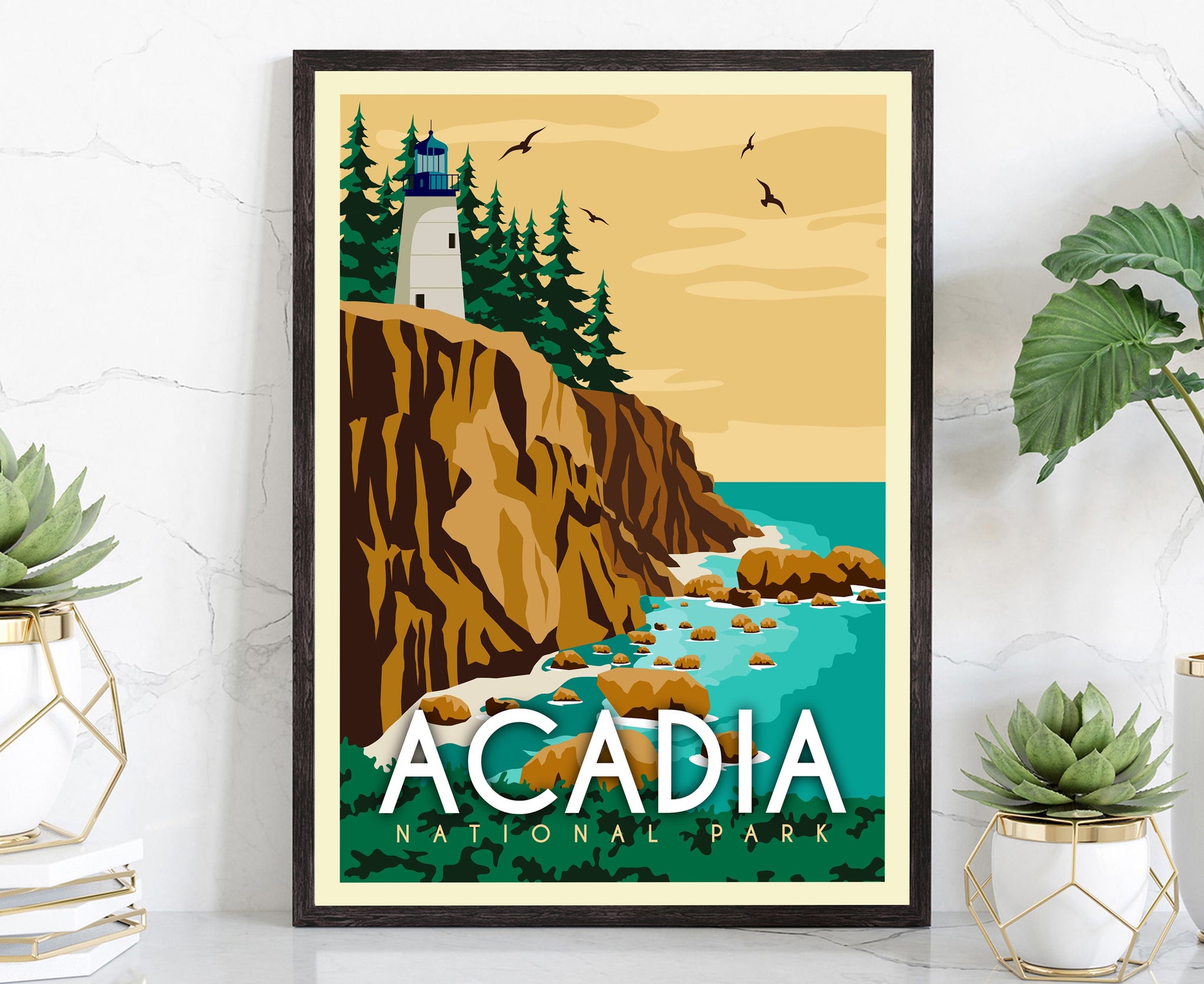 Acadia Maine National Park Poster