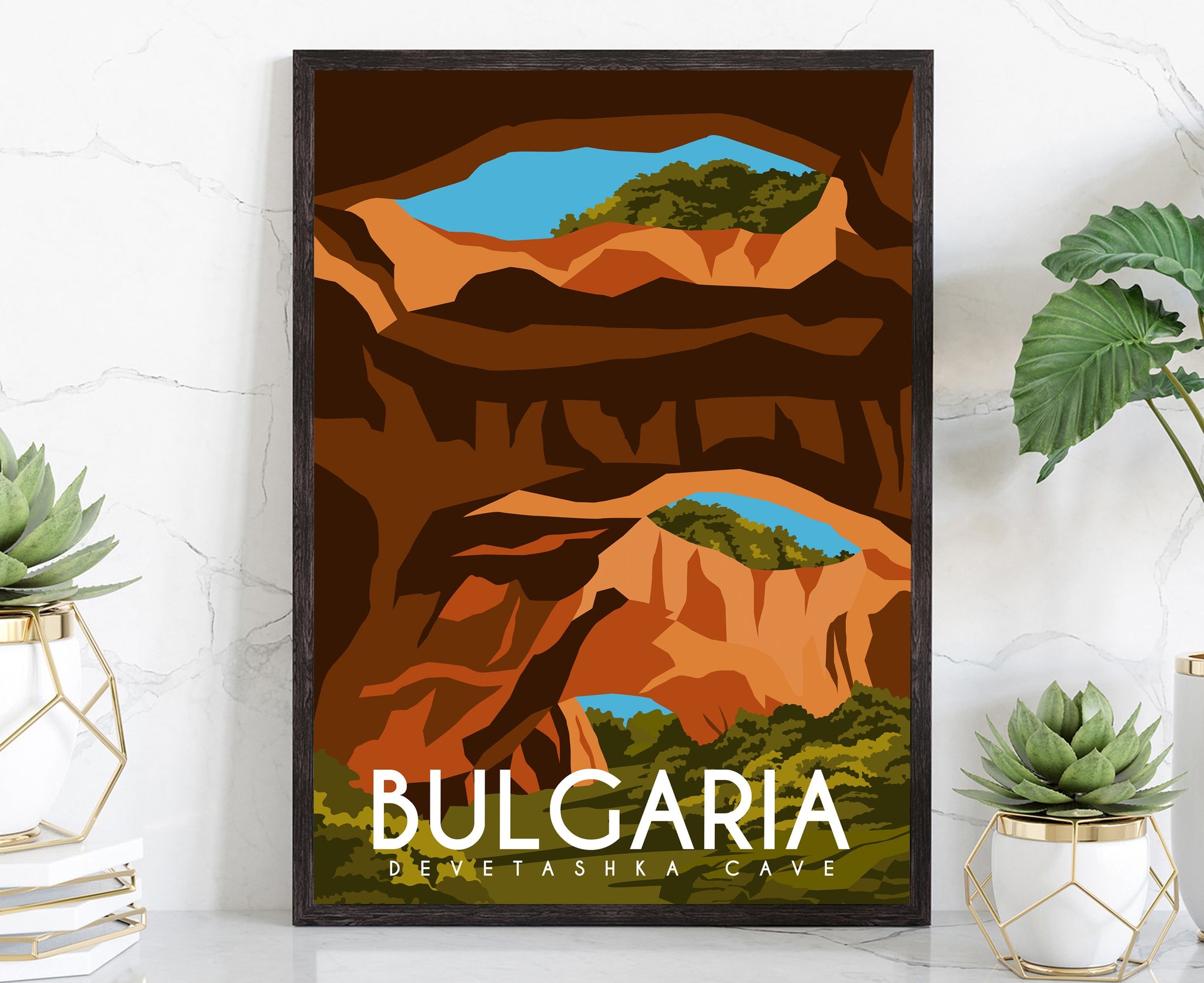 BULGARIA retro style travel poster, Rustic poster print, Home wall art, Office wall decorations, Bulgaria vintage map poster work art print
