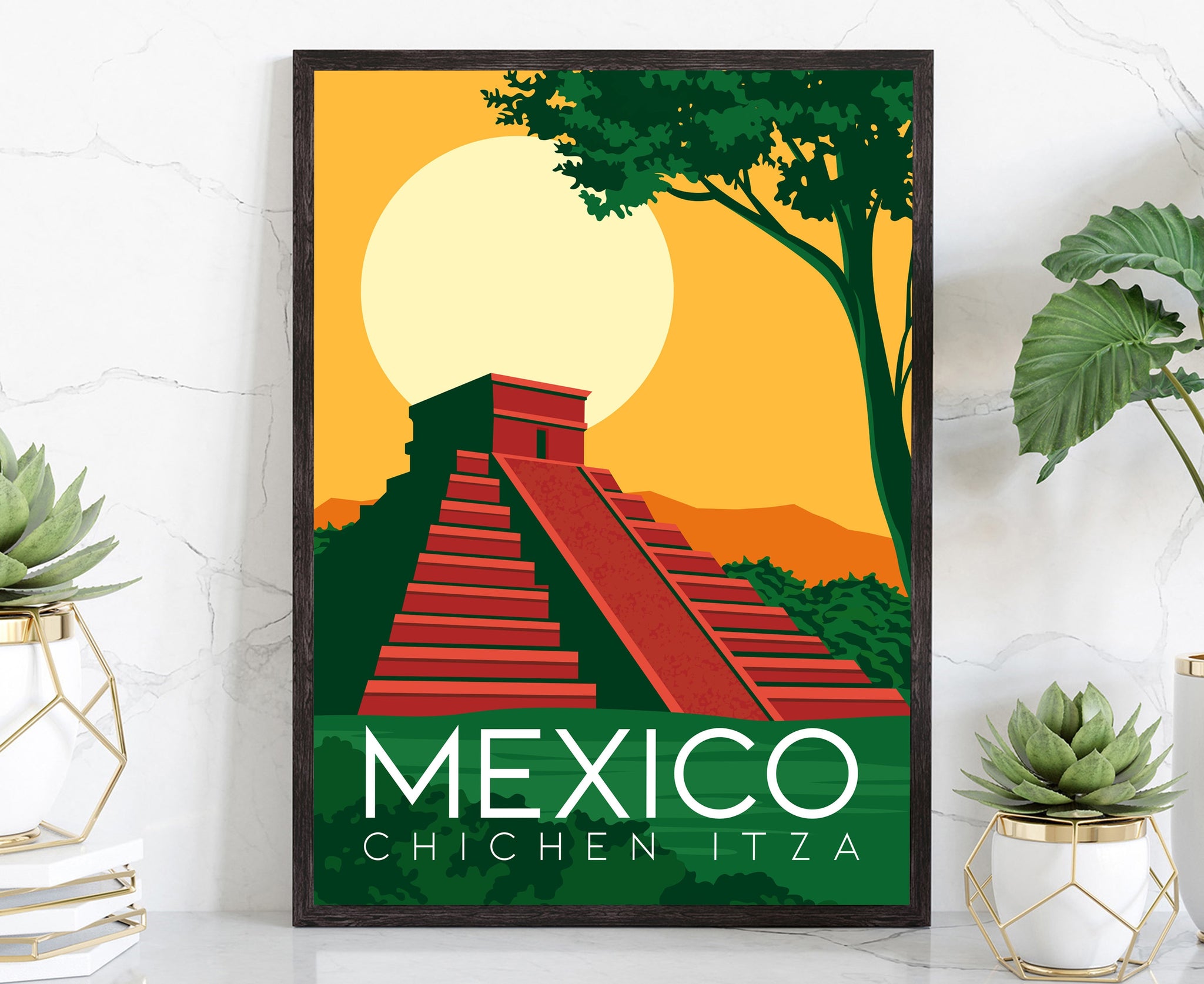 MEXICO travel poster, Mexico cityscape poster, Landmark poster wall art, Home wall art, Office wall decoration, Birthday gift