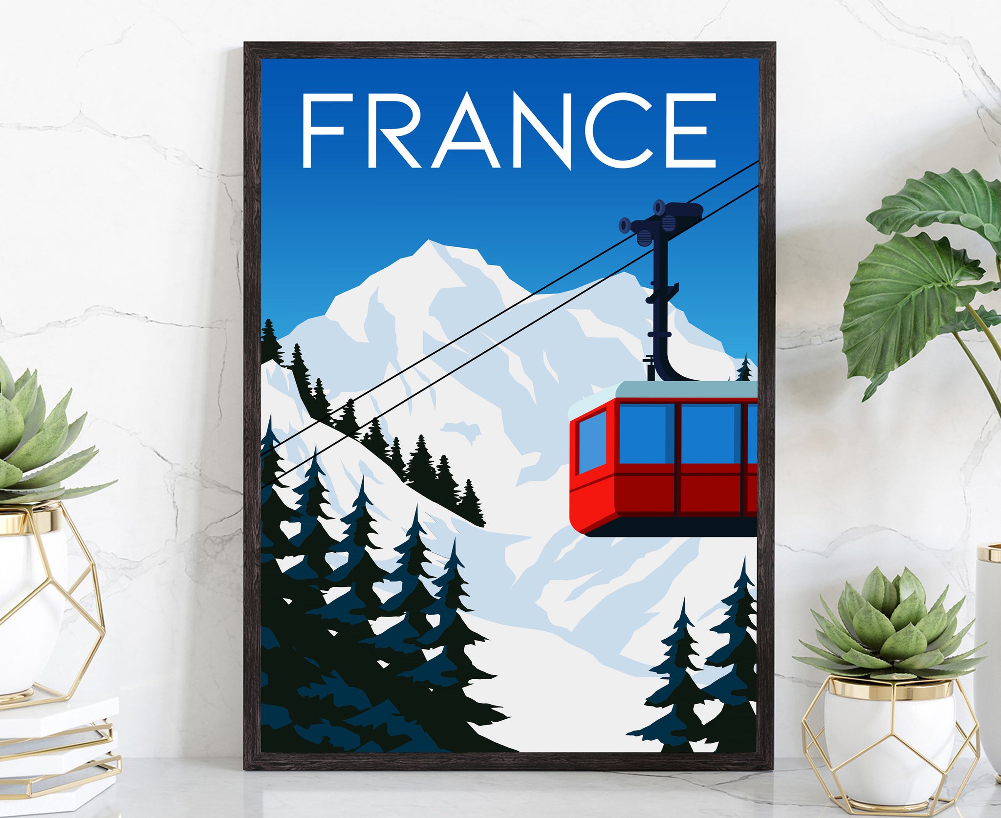 FRANCE travel poster, France cityscape poster, France landmark poster wall art, Home wall art, Office wall decoration, Birthday gift